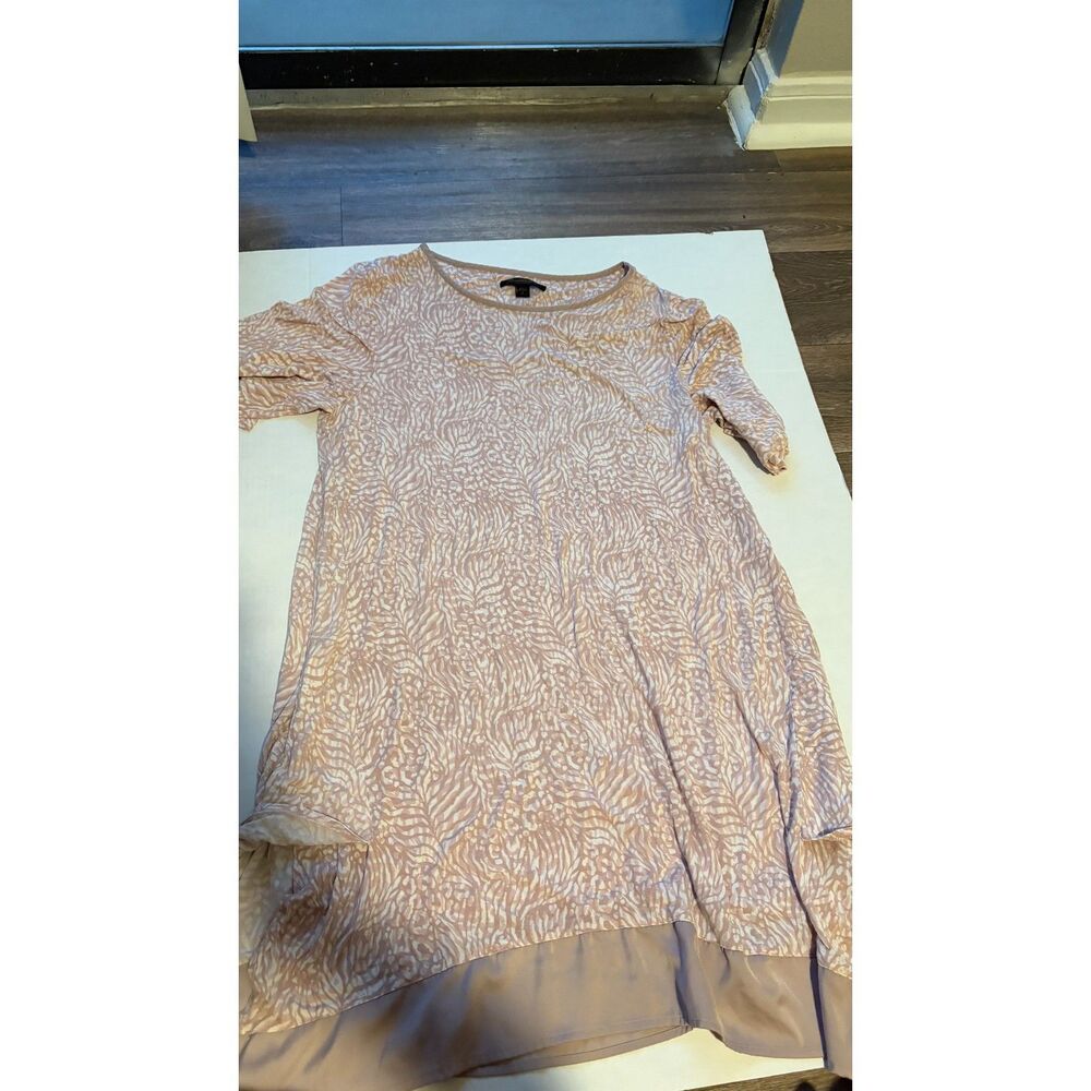 Donna Karan Sleepwear Floral Print Long Lounge Dress Nightgown Women's L